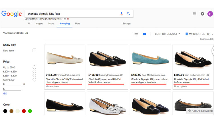 optimise google shopping ad titles