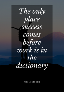 success in the dictionary quote